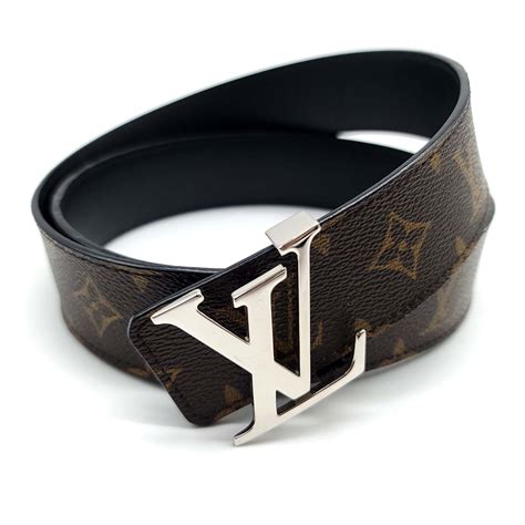 lv initiales reversible belt|Lv 40mm belt monogram.